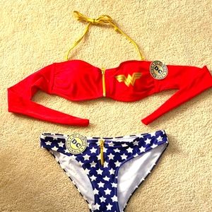NWT DC Comic Wonder Woman Bikini Set